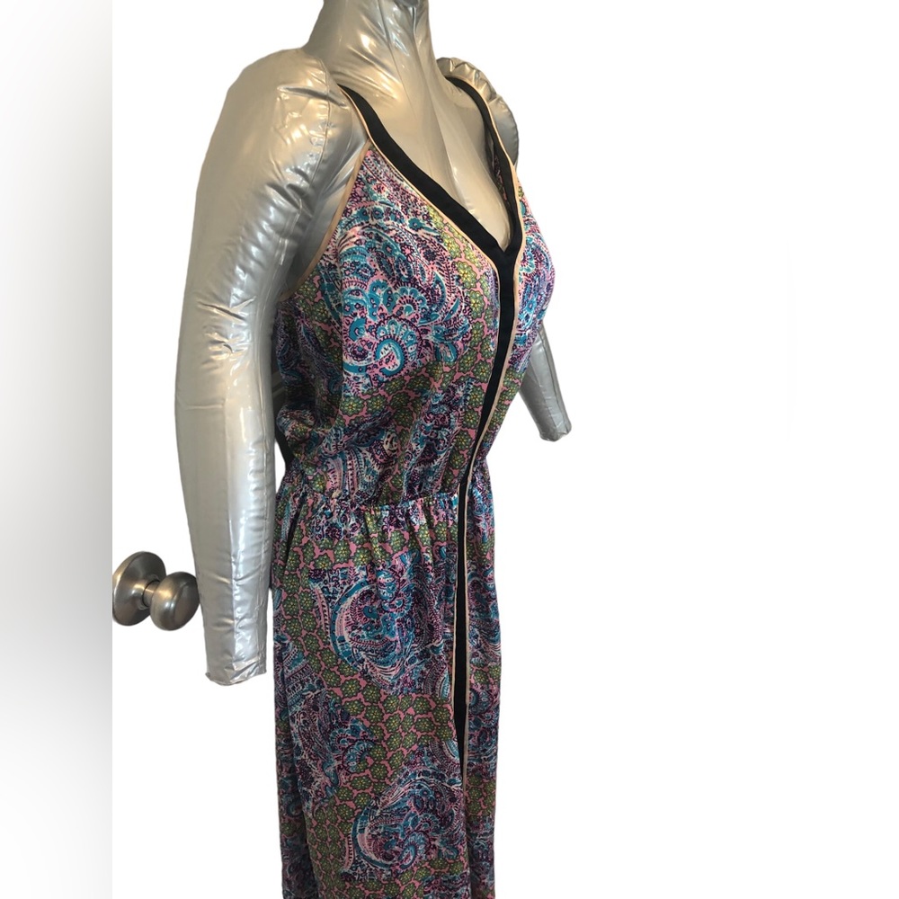Juicy Couture purple patter v-neck tank maxi dress size 4 Women’s - Picture 7 of 13